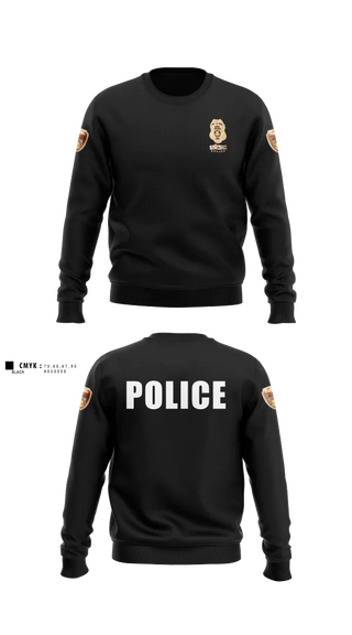 Crew Neck Sweatshirt, team name, Police, Teamtime, Team time, sublimation, custom sports apparel, team uniforms, spirit wear, spiritwear, sports uniforms, custom shirts, team store, custom team store, fundraiser sports, apparel fundraiser