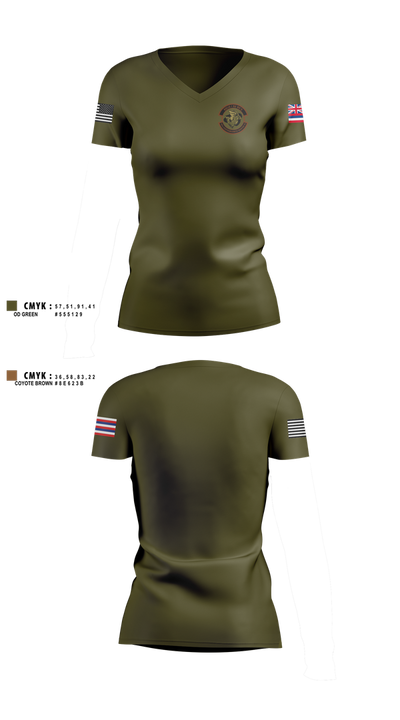 150th Electromagnetic Warfare Squadron 66679137 Women's Short Sleeve V-neck Shirt - 2