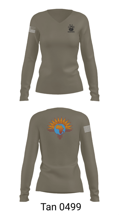 TF BATAAN S1 74861881 Women's Long Sleeve V-neck Shirt - 77
