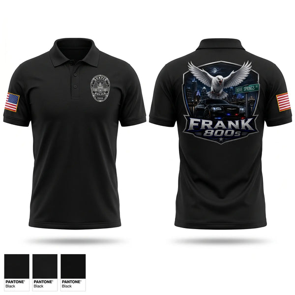 Short Sleeve Performance Polo, Frank 800's, Police, Teamtime, Team time, sublimation, custom sports apparel, team uniforms, spirit wear, spiritwear, sports uniforms, custom shirts, team store, custom team store, fundraiser sports, apparel fundraiser