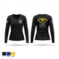 277 30356169 Women's Long Sleeve V-neck Shirt - 1
