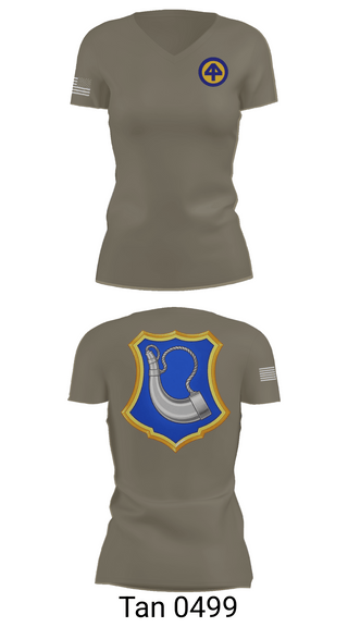 Womens Short Sleeve Vneck Shirt, HHC 1/181, National Guard, Teamtime, Team time, sublimation, custom sports apparel, team uniforms, spirit wear, spiritwear, sports uniforms, custom shirts, team store, custom team store, fundraiser sports, apparel fundraiser