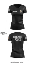 Crockett Police Department 97881074 Women's Short Sleeve V-neck Shirt - 5