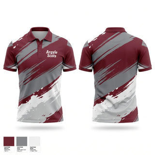 Short Sleeve Performance Polo, Argyle Scots, Men's Basketball, Teamtime, Team time, sublimation, custom sports apparel, team uniforms, spirit wear, spiritwear, sports uniforms, custom shirts, team store, custom team store, fundraiser sports, apparel fundraiser