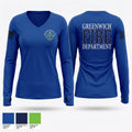 Greenwich Fire Local 1042 Women's Long Sleeve V-neck Shirt - 1