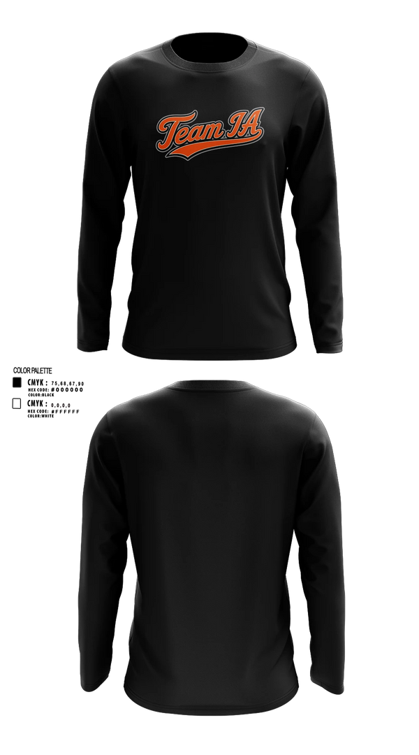 Long Sleeve Performance Shirt, Team IA, Men's Basketball, Teamtime, Team time, sublimation, custom sports apparel, team uniforms, spirit wear, spiritwear, sports uniforms, custom shirts, team store, custom team store, fundraiser sports, apparel fundraiser