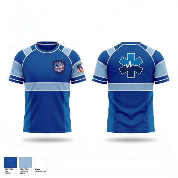 Short Sleeve Performance Shirt, Cumberland Healthcare, EMS/EMT, Teamtime, Team time, sublimation, custom sports apparel, team uniforms, spirit wear, spiritwear, sports uniforms, custom shirts, team store, custom team store, fundraiser sports, apparel fundraiser