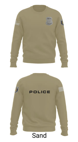 Crew Neck Sweatshirt, RRPD, Police, Teamtime, Team time, sublimation, custom sports apparel, team uniforms, spirit wear, spiritwear, sports uniforms, custom shirts, team store, custom team store, fundraiser sports, apparel fundraiser