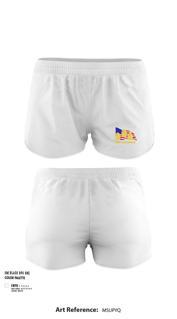 Ranger Panties, USS Columbia, , Teamtime, Team time, sublimation, custom sports apparel, team uniforms, spirit wear, spiritwear, sports uniforms, custom shirts, team store, custom team store, fundraiser sports, apparel fundraiser