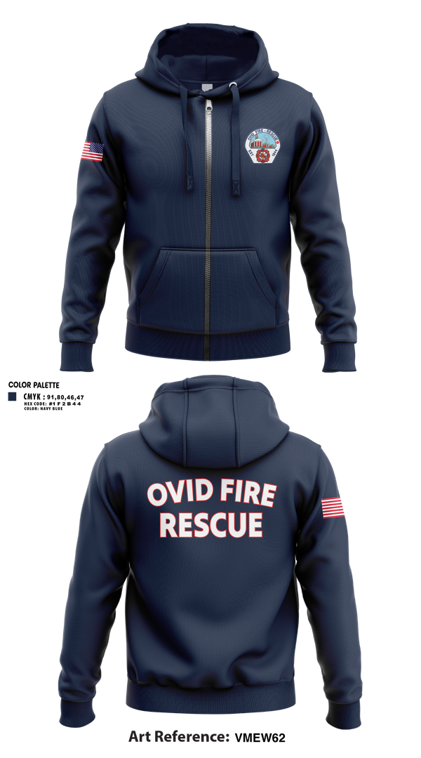 Zip Hoodie, Ovid Fire Dept, Fire Department, Teamtime, Team time, sublimation, custom sports apparel, team uniforms, spirit wear, spiritwear, sports uniforms, custom shirts, team store, custom team store, fundraiser sports, apparel fundraiser