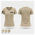 SOG 12129819 Women's Short Sleeve V-neck Shirt - 1