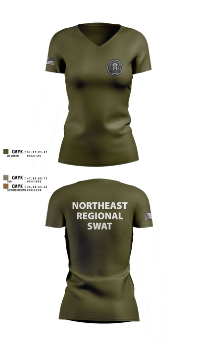 Swat 30841116 Women's Short Sleeve V-neck Shirt - 3