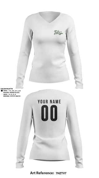 Womens Long Sleeve Vneck Shirt, Tribes, Softball, Teamtime, Team time, sublimation, custom sports apparel, team uniforms, spirit wear, spiritwear, sports uniforms, custom shirts, team store, custom team store, fundraiser sports, apparel fundraiser