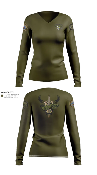 Emergency Response Team (ERT) 72699885 Women's Long Sleeve V-neck Shirt - 20