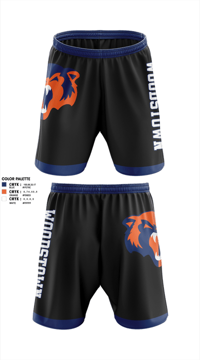 Woodstown Wrestling 19595478 Athletic Shorts With Pockets - 1