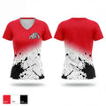 Quinter Bulldogs 54035034 Women's Short Sleeve V-neck Shirt - 1