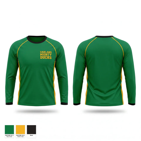 Long Sleeve Performance Shirt, Oakland Mighty Ducks, , Teamtime, Team time, sublimation, custom sports apparel, team uniforms, spirit wear, spiritwear, sports uniforms, custom shirts, team store, custom team store, fundraiser sports, apparel fundraiser