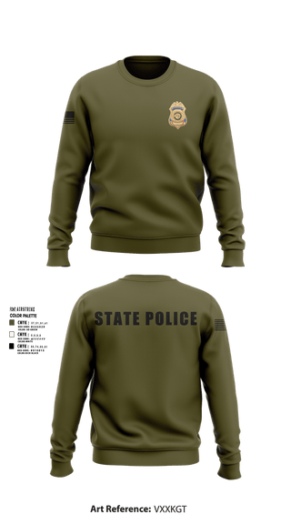 Crew Neck Sweatshirt, GDC K9, Police, Teamtime, Team time, sublimation, custom sports apparel, team uniforms, spirit wear, spiritwear, sports uniforms, custom shirts, team store, custom team store, fundraiser sports, apparel fundraiser
