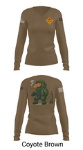 1st EOD DET 18111177 Women's Long Sleeve V-neck Shirt - 17
