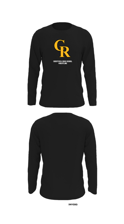 Crestview High School Wrestling 43313736 Long Sleeve Performance Shirt 27