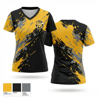 Womens Short Sleeve Vneck Shirt, Watkins Memorial High School Golf, Golf, Teamtime, Team time, sublimation, custom sports apparel, team uniforms, spirit wear, spiritwear, sports uniforms, custom shirts, team store, custom team store, fundraiser sports, apparel fundraiser