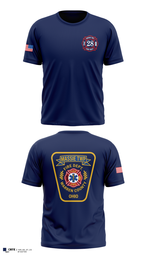 Old School Cotton Feel Shirt, Massie Township Fire Department, Fire Department, Teamtime, Team time, sublimation, custom sports apparel, team uniforms, spirit wear, spiritwear, sports uniforms, custom shirts, team store, custom team store, fundraiser sports, apparel fundraiser