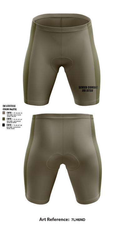 SEVIER COMBAT JIU JITSU 25333602 Men's Compression Shorts - 1
