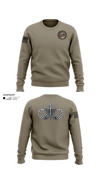 Crew Neck Sweatshirt, 112th SIG BN (SO)(A), Army, Teamtime, Team time, sublimation, custom sports apparel, team uniforms, spirit wear, spiritwear, sports uniforms, custom shirts, team store, custom team store, fundraiser sports, apparel fundraiser