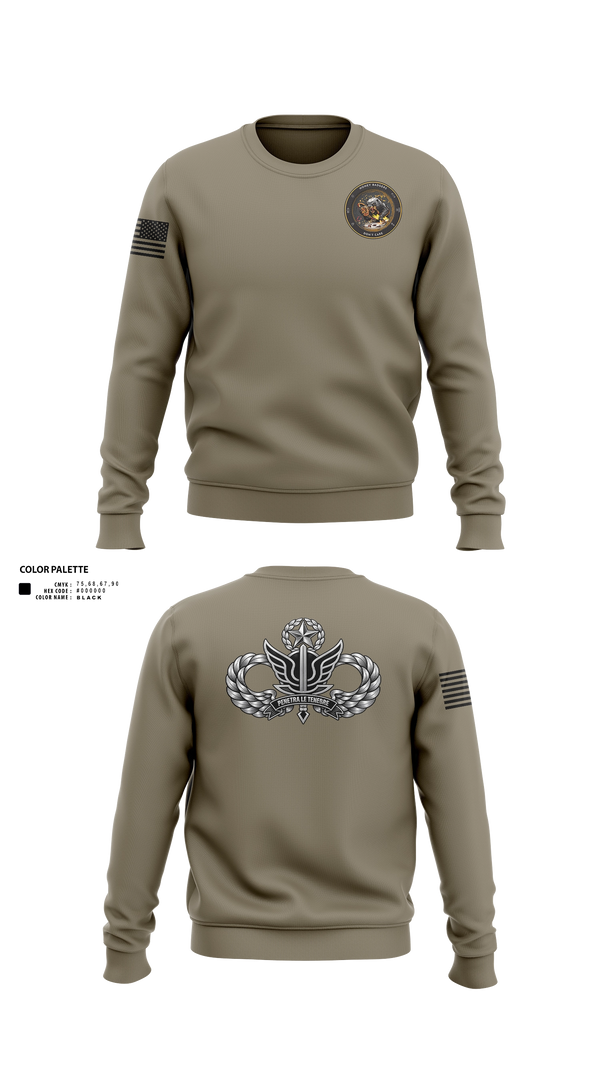 Crew Neck Sweatshirt, 112th SIG BN (SO)(A), Army, Teamtime, Team time, sublimation, custom sports apparel, team uniforms, spirit wear, spiritwear, sports uniforms, custom shirts, team store, custom team store, fundraiser sports, apparel fundraiser