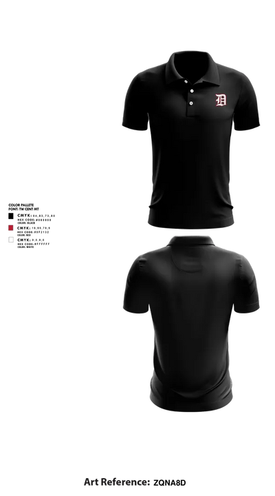 DeKalb Barons Baseball 24379984 Short Sleeve Performance Polo - 2