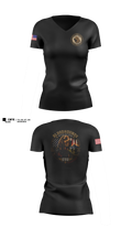 NYPD ESU K9 Women's Short Sleeve V-neck Shirt - 11