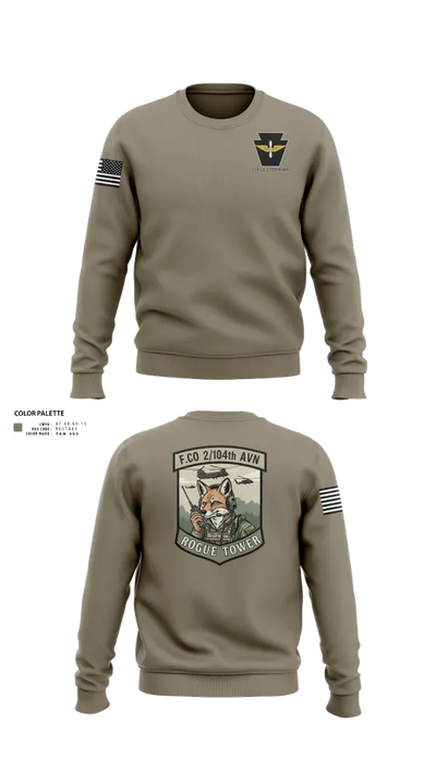 Fox company 2/104th avn 96762502 Crew Neck Sweatshirt - 22
