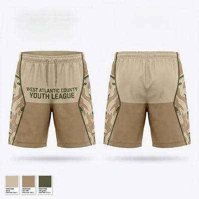 West Atlantic County Youth League Athletic Shorts With Pockets - 1