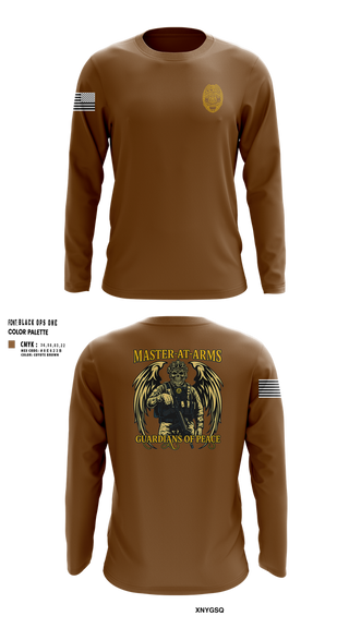 Long Sleeve Performance Shirt, Master at Arms, Navy, Teamtime, Team time, sublimation, custom sports apparel, team uniforms, spirit wear, spiritwear, sports uniforms, custom shirts, team store, custom team store, fundraiser sports, apparel fundraiser