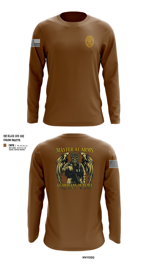 Long Sleeve Performance Shirt, Master at Arms, Navy, Teamtime, Team time, sublimation, custom sports apparel, team uniforms, spirit wear, spiritwear, sports uniforms, custom shirts, team store, custom team store, fundraiser sports, apparel fundraiser