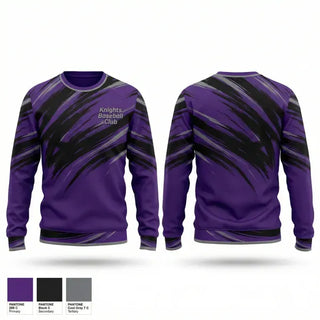 Crew Neck Sweatshirt, Knights Baseball Club, Baseball, Teamtime, Team time, sublimation, custom sports apparel, team uniforms, spirit wear, spiritwear, sports uniforms, custom shirts, team store, custom team store, fundraiser sports, apparel fundraiser
