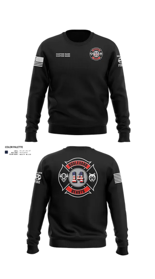 Crew Neck Sweatshirt, Gallatin Fire Department Station 4, Fire Department, Teamtime, Team time, sublimation, custom sports apparel, team uniforms, spirit wear, spiritwear, sports uniforms, custom shirts, team store, custom team store, fundraiser sports, apparel fundraiser
