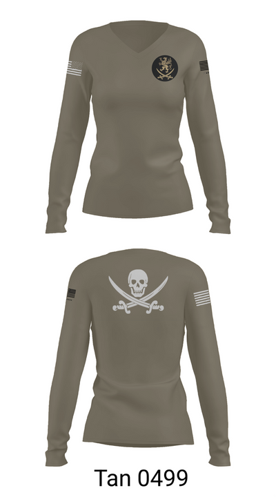 321 CRS 14466918 Women's Long Sleeve V-neck Shirt - 77