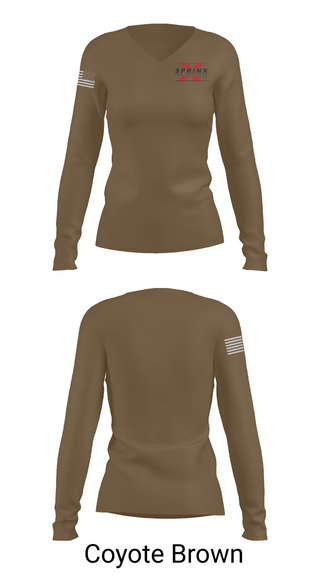 Womens Long Sleeve Vneck Shirt, SPRINX FIRE PROTECTION, , Teamtime, Team time, sublimation, custom sports apparel, team uniforms, spirit wear, spiritwear, sports uniforms, custom shirts, team store, custom team store, fundraiser sports, apparel fundraiser