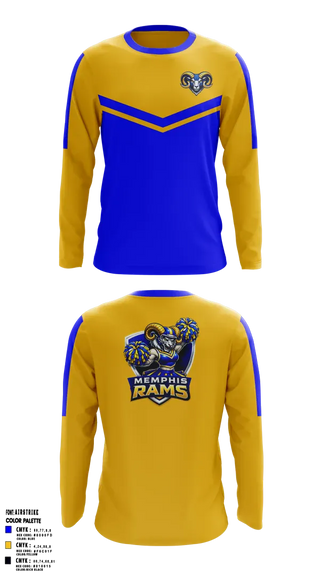Long Sleeve Performance Shirt, Memphis Rams, , Teamtime, Team time, sublimation, custom sports apparel, team uniforms, spirit wear, spiritwear, sports uniforms, custom shirts, team store, custom team store, fundraiser sports, apparel fundraiser