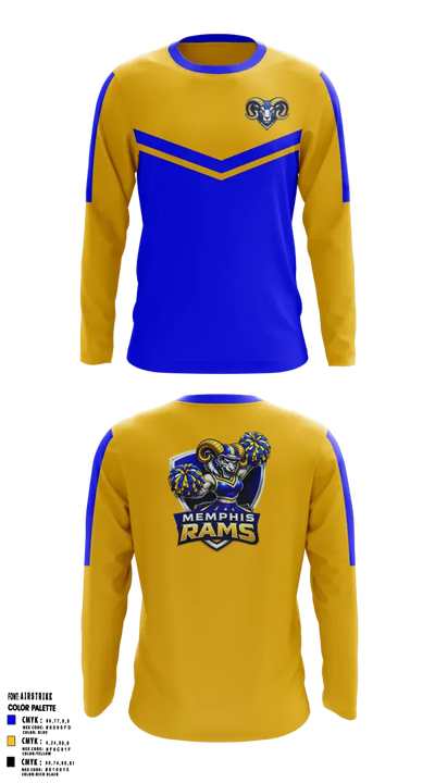 Memphis Rams 44971969 Long Sleeve Performance Shirt 5