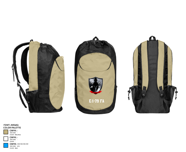 Gear Bag, E/1-79 FA, , Teamtime, Team time, sublimation, custom sports apparel, team uniforms, spirit wear, spiritwear, sports uniforms, custom shirts, team store, custom team store, fundraiser sports, apparel fundraiser