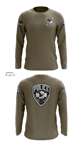 Long Sleeve Performance Shirt, Blackhawk Police, Police, Teamtime, Team time, sublimation, custom sports apparel, team uniforms, spirit wear, spiritwear, sports uniforms, custom shirts, team store, custom team store, fundraiser sports, apparel fundraiser
