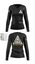 Fort Knox Fight Club Women's Long Sleeve V-neck Shirt - 4