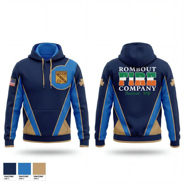 Hoodie, Rombout Fire Company, Fire Department, Teamtime, Team time, sublimation, custom sports apparel, team uniforms, spirit wear, spiritwear, sports uniforms, custom shirts, team store, custom team store, fundraiser sports, apparel fundraiser