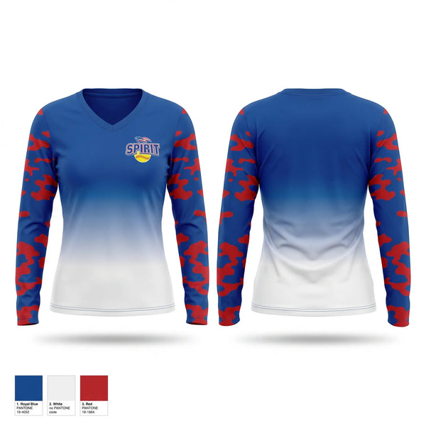 Womens Long Sleeve Vneck Shirt, Spirit, Softball, Teamtime, Team time, sublimation, custom sports apparel, team uniforms, spirit wear, spiritwear, sports uniforms, custom shirts, team store, custom team store, fundraiser sports, apparel fundraiser