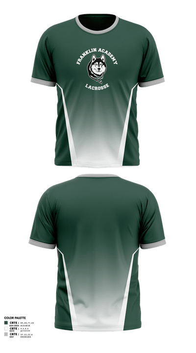 Franklin Academy Lacrosse 50336515 Short Sleeve Performance Shirt - 1