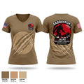 222nd MP Detachment Women's Short Sleeve V-neck Shirt - 1