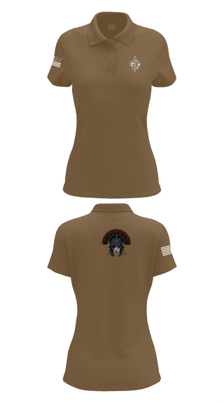 Womens Short Sleeve Performance Polo, HQ PLT, A CO, USDB BN (CORR), , Teamtime, Team time, sublimation, custom sports apparel, team uniforms, spirit wear, spiritwear, sports uniforms, custom shirts, team store, custom team store, fundraiser sports, apparel fundraiser