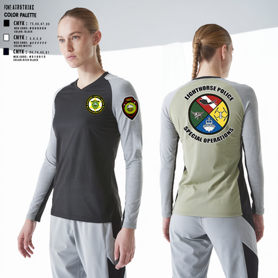 Muscogee Nation Special Operations 96454937 Women's Long Sleeve V-neck Shirt - 2 (1)